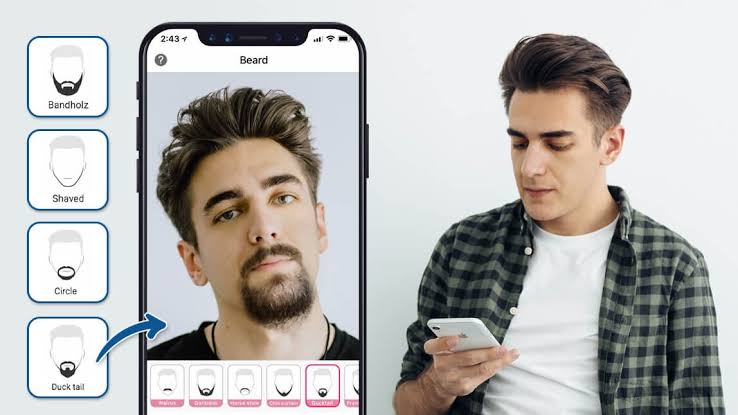 App que simulam barba