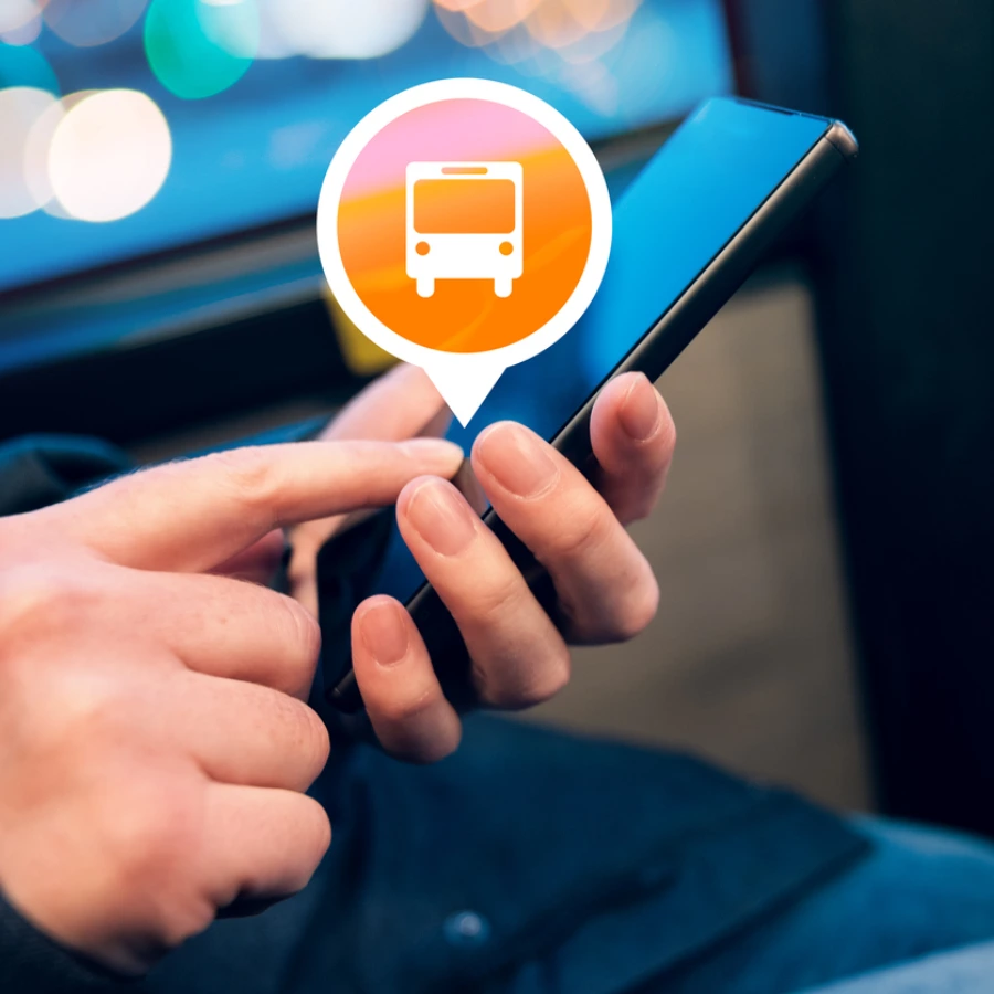 Aplicativo com horário de ônibus em tempo real