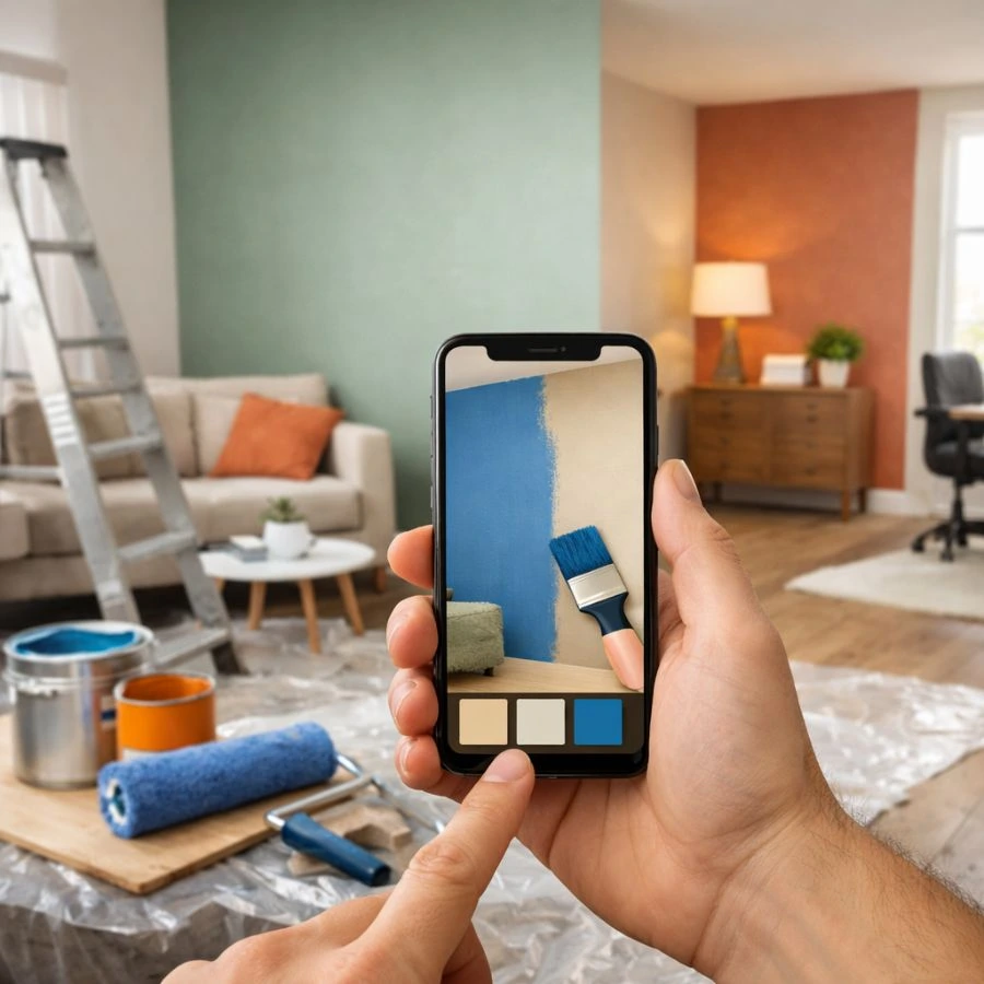 Aplicativo para pintar parede pelo celular