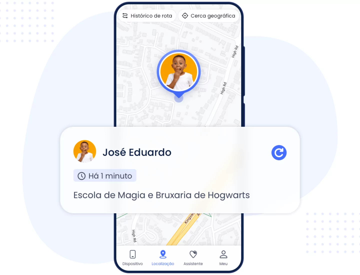 Monitore a localização da sua família em tempo real