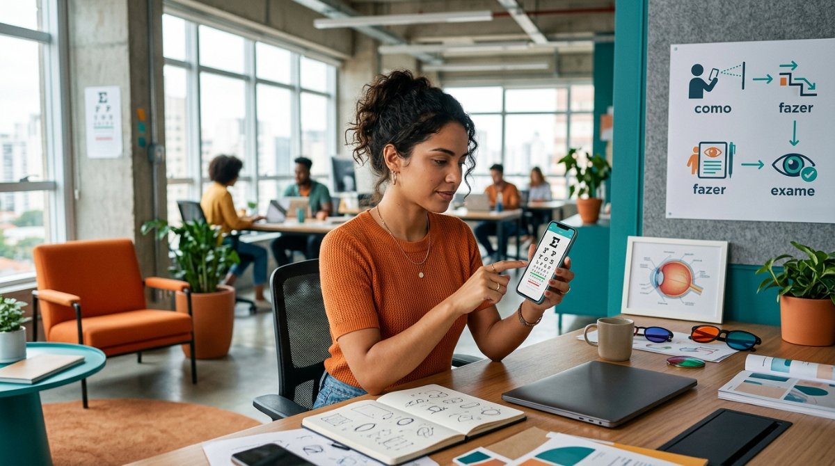 Como fazer exame de vista online: App Grátis